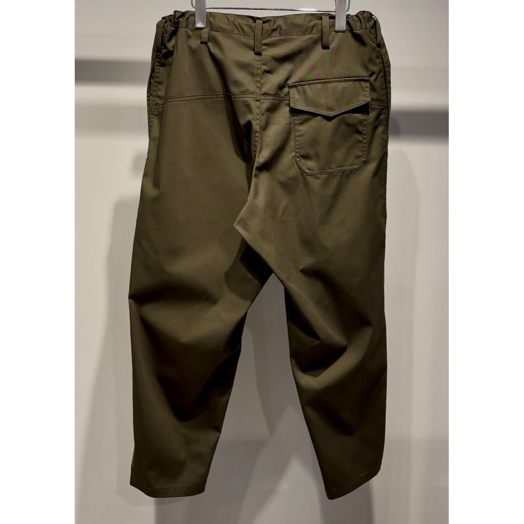 Y's for men T/C TWILL PANTS WITH SIDE SEAM TUCK（KAHKI）