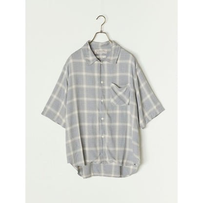 【予約商品】REMI RELIEF RN30389055  レーヨンツイルオンブレS/Sシャツ 26ss