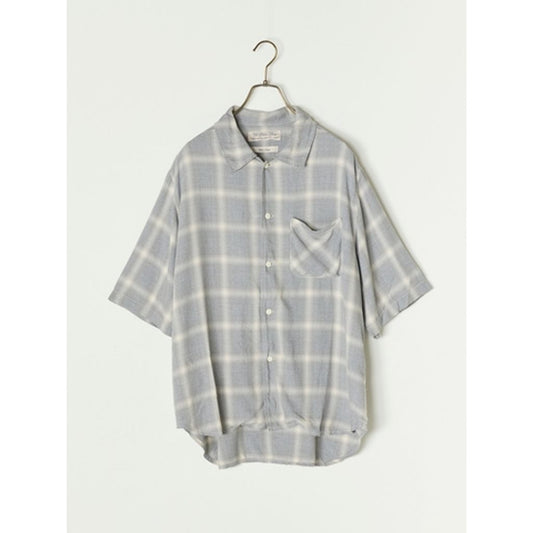 【予約商品】REMI RELIEF RN30389055  レーヨンツイルオンブレS/Sシャツ 26ss