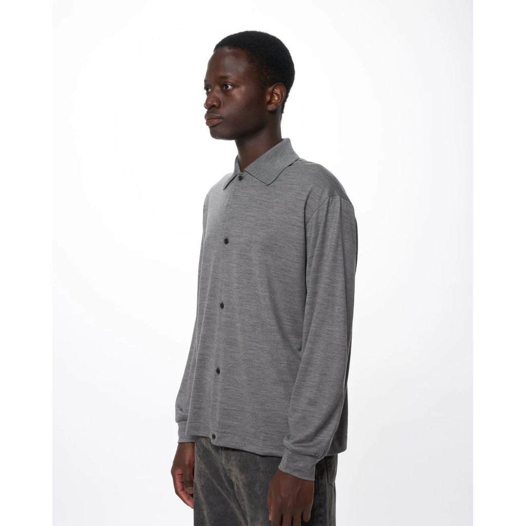 marka  Super 100s Washable Wool Jersey / Shirt Cardigan