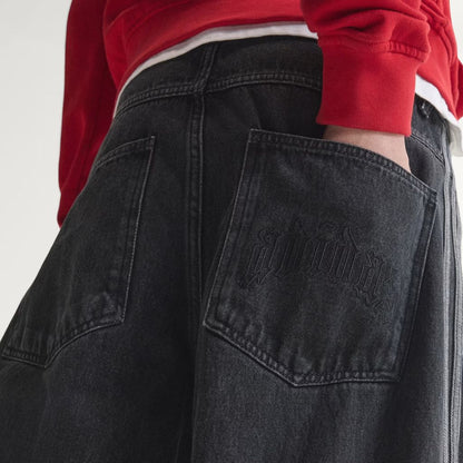 adidas Originals SST デニム ジーンズ ミッドライズ ストレート レッグ