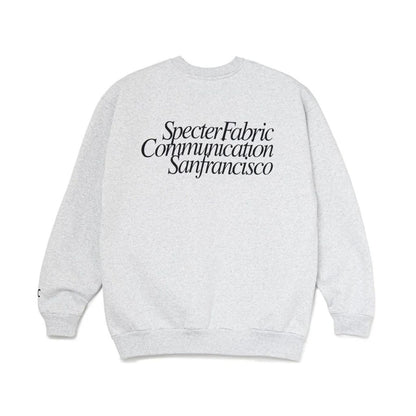 SPECTER FABRIC COMMUNICATION SFC SANFRANCISCO CREW NECK SWEAT SHIRTS