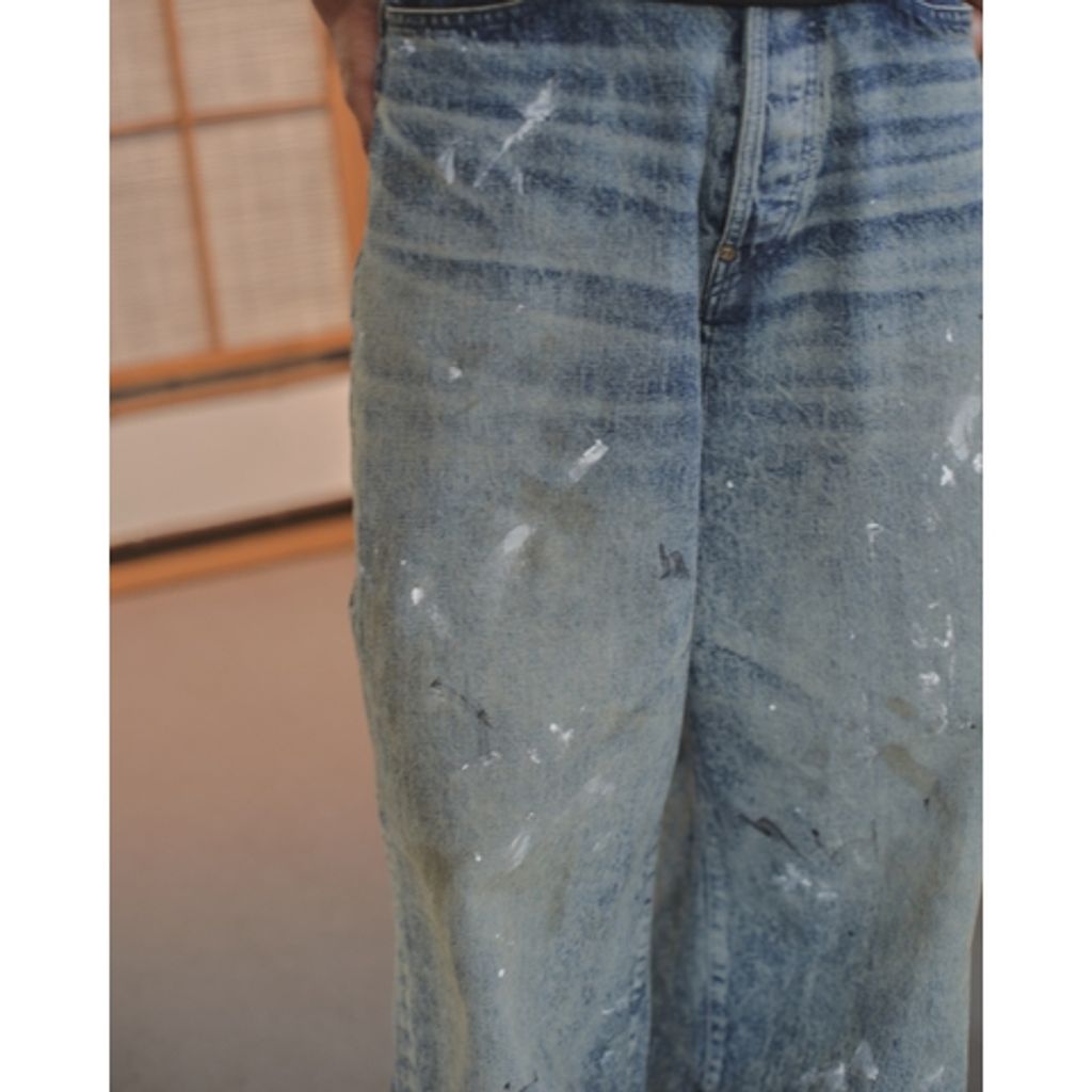 refomed FRESH MAN DENIM WIDE PANTS "PAINT"
