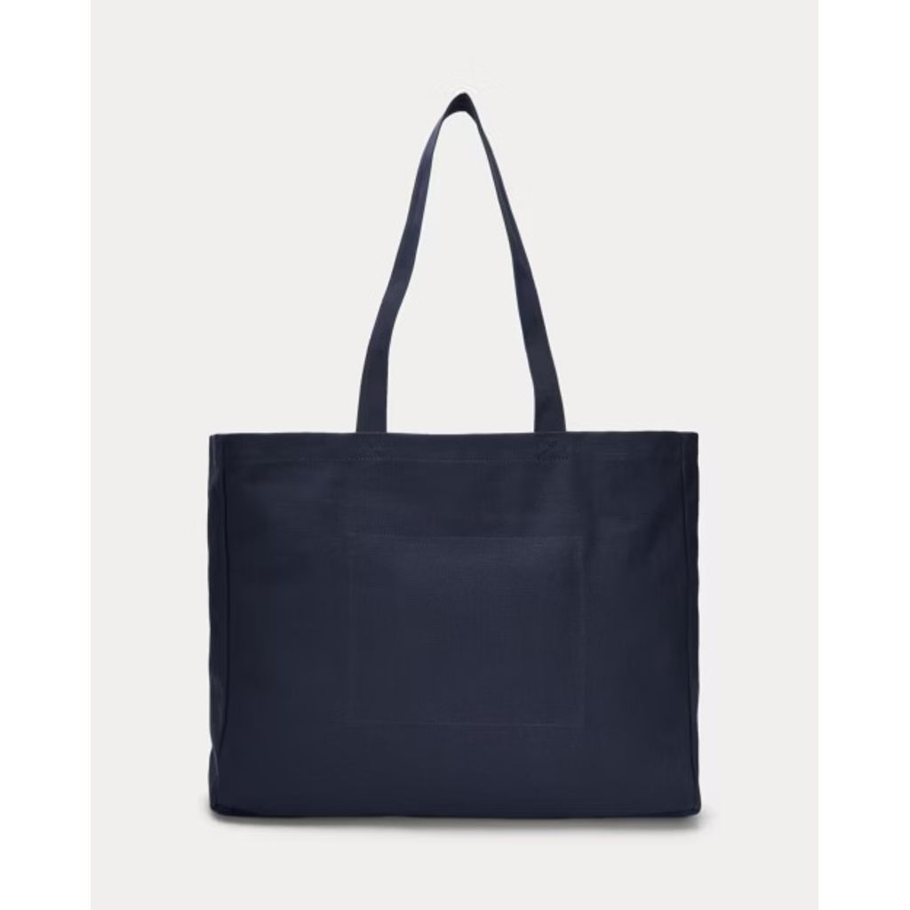 POLO RALPH LAUREN エンブロイダリー キャンバス トート（NEWPORT NAVY）
