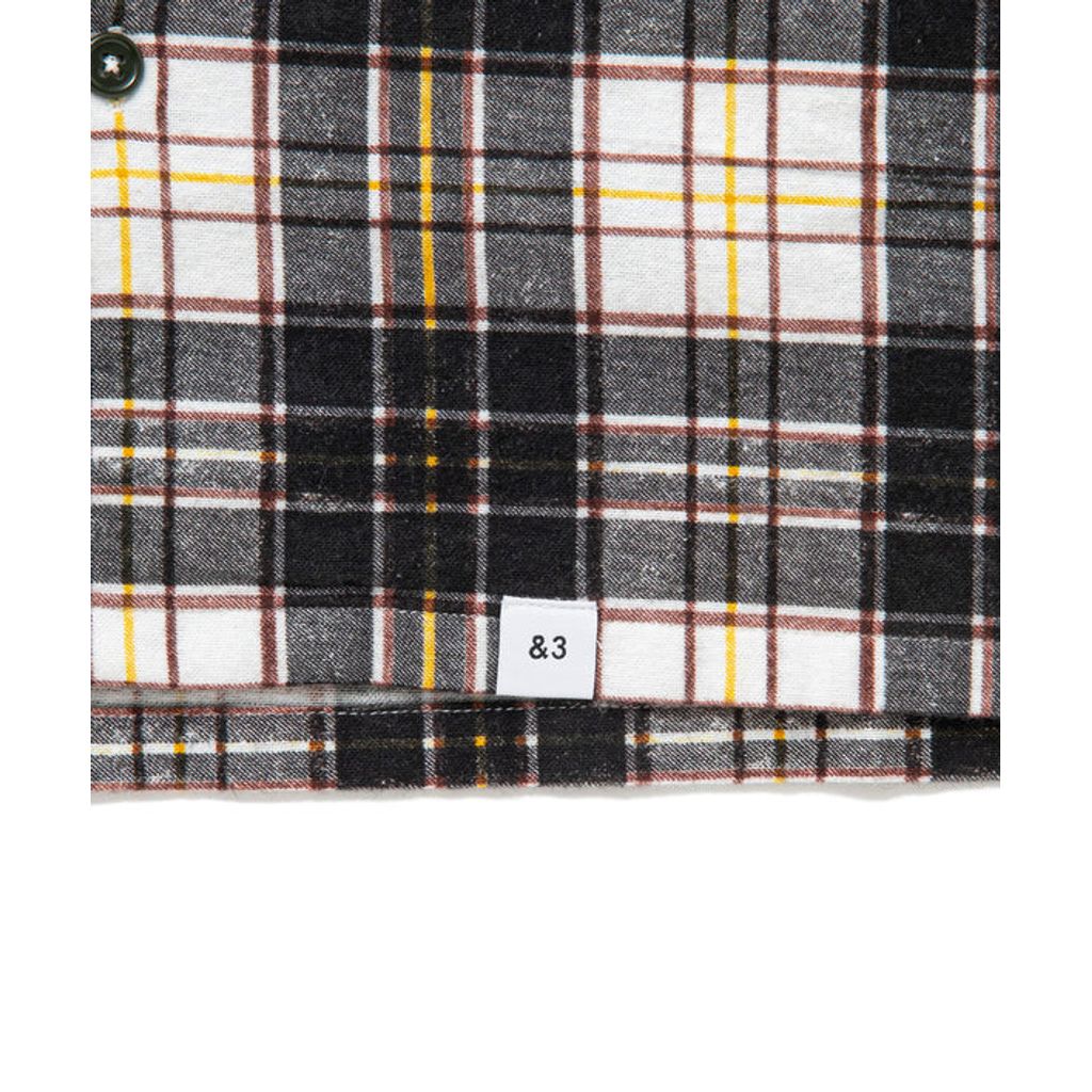 BEDWIN & THE HEARTBREAKERS L/S ORG PRINTED NEL SHIRT "RICK"