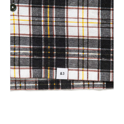 BEDWIN & THE HEARTBREAKERS L/S ORG PRINTED NEL SHIRT "RICK"