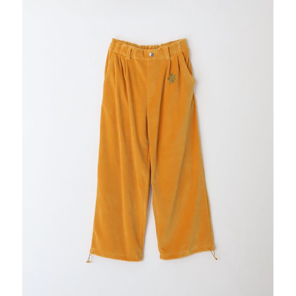 AMBERGLEAM Velor Pile Tapered Pants