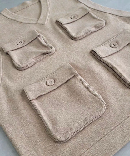 VOO × AMBERGLEAM Fisherman Knit Vest