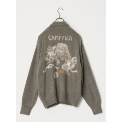 【予約商品】REMI RELIEF 起毛ニットカーデ(スカ柄)