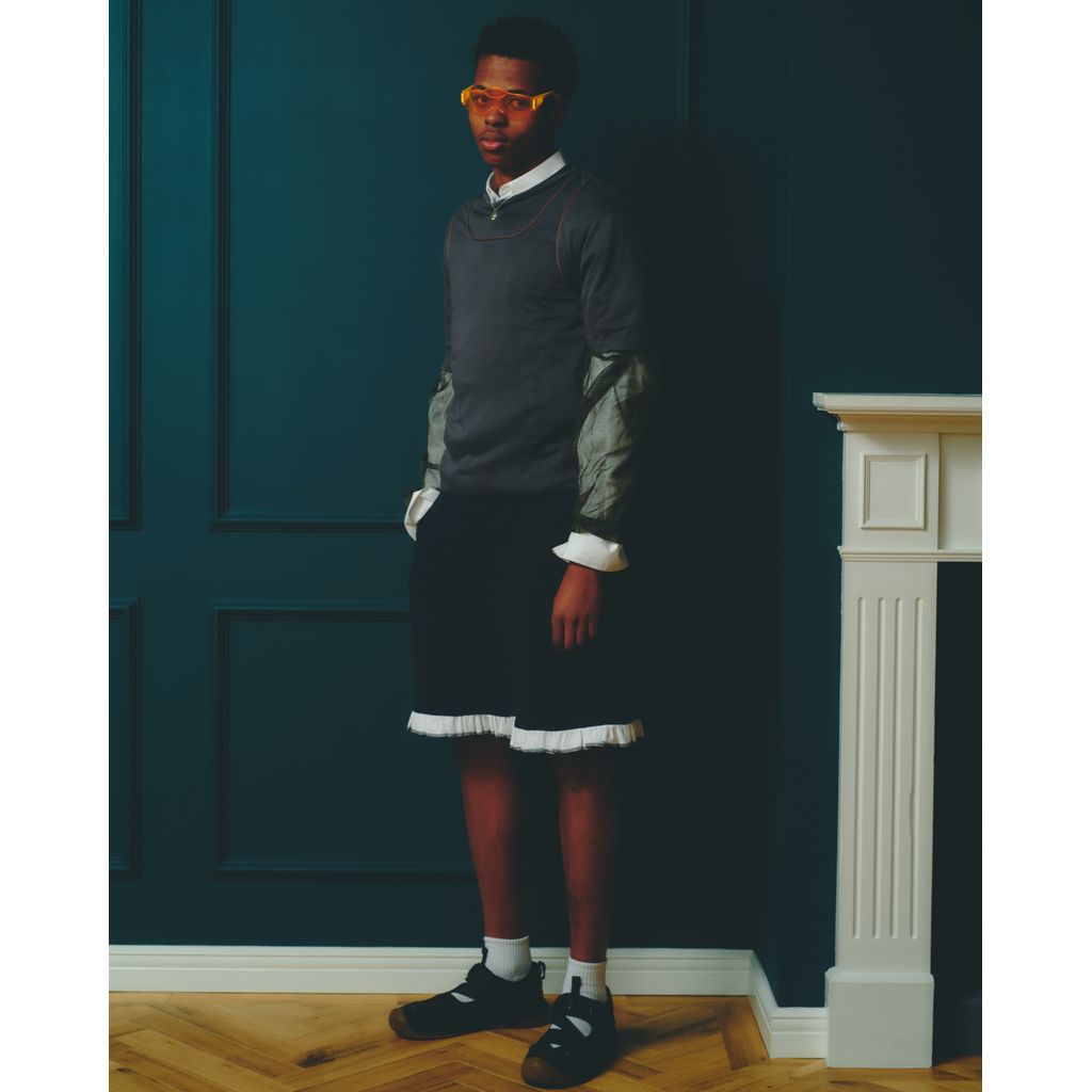 NICK GEAR Sweat Frill Shorts