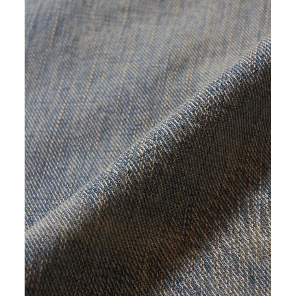 SUGARHILL  DAMAGED MODERN DENIM PANTS WIDE CUT