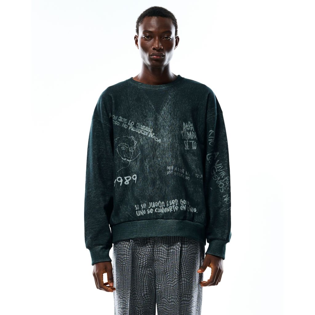 TOLQ  Printed Sweat Shirt