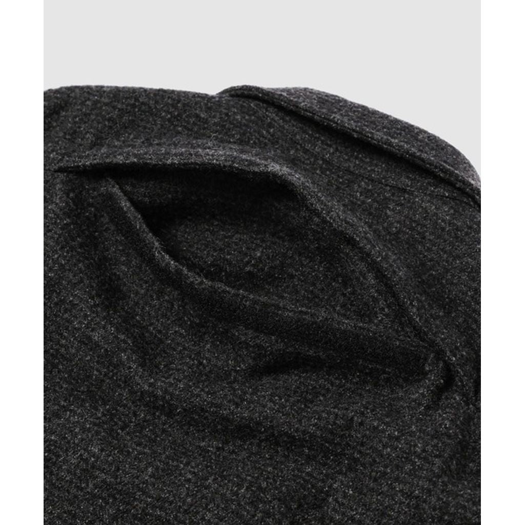 COMME des GARCONS HOMME WOOL 縮絨 × NYLON TWILL COAT（GRAY）