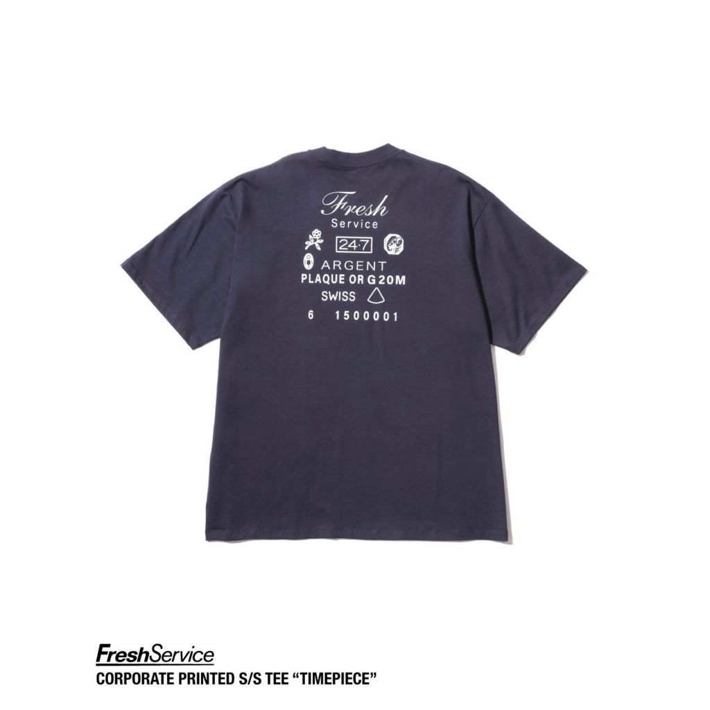 FreshService "CORPORATE PRINTED S/S TEE "TIMEPIECE" "
