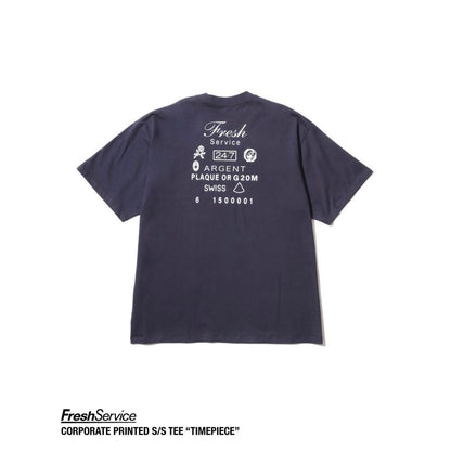 FreshService "CORPORATE PRINTED S/S TEE "TIMEPIECE" "