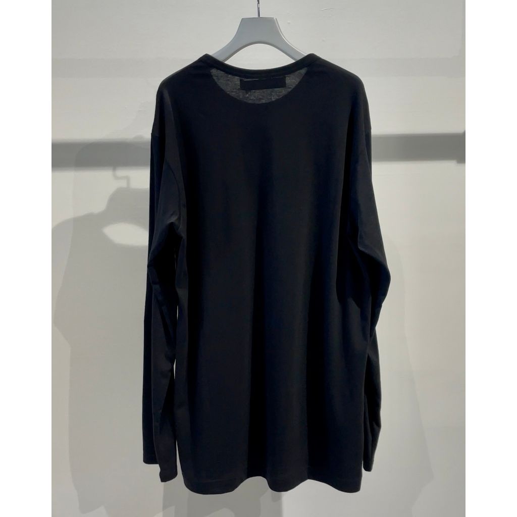 Y's for men Y's for men LOGO PRINT LONG SLEEVE T-SHIRTS（BLACK）