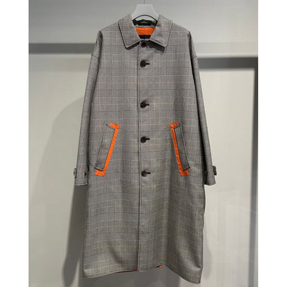 COMME des GARCONS HOMME  ウールエステルグレンチェック コート
