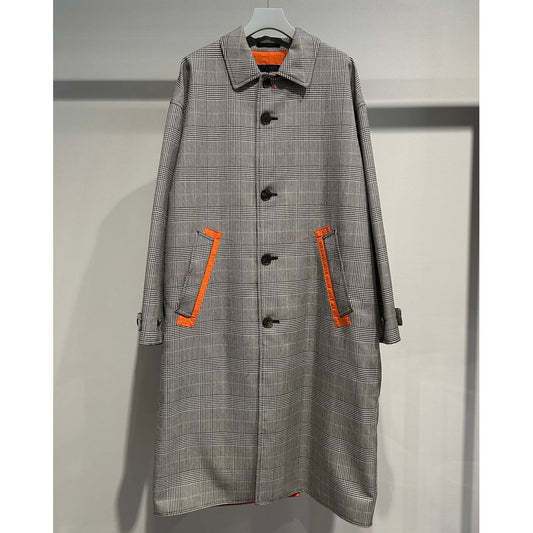 COMME des GARCONS HOMME  ウールエステルグレンチェック コート
