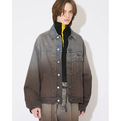 beautiful people double-end selvedge denim blouson gradation