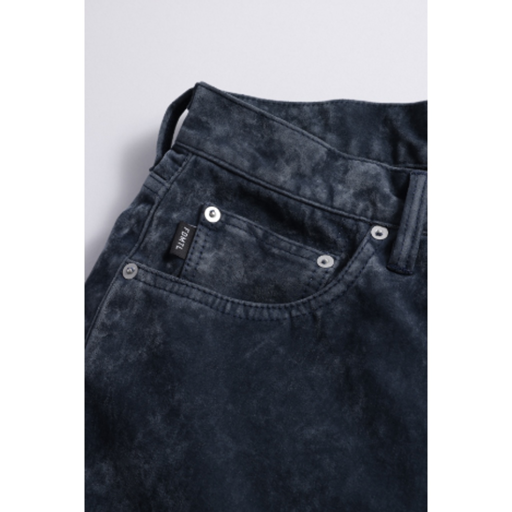 FDMTL FA26PN54R  FLOCK LEATHER HAKAMA PANTS RINSE