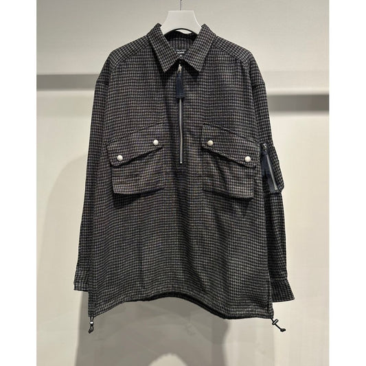 COMME DES GARCONS HOMME Cotton Napped Check Shirts（Brown）