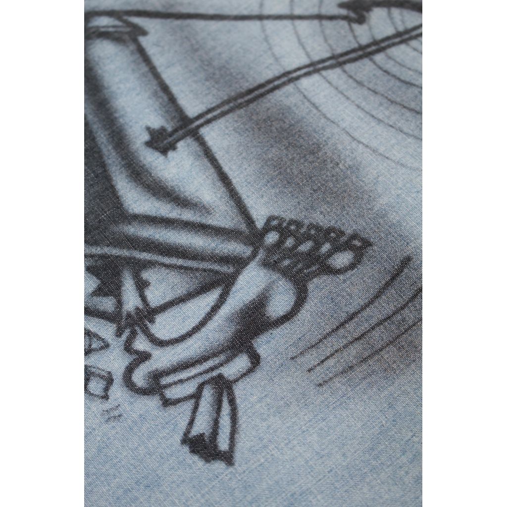 BOWWOW SKETCH ZOMBOO USN CHAMBRAY SHIRT AGED
