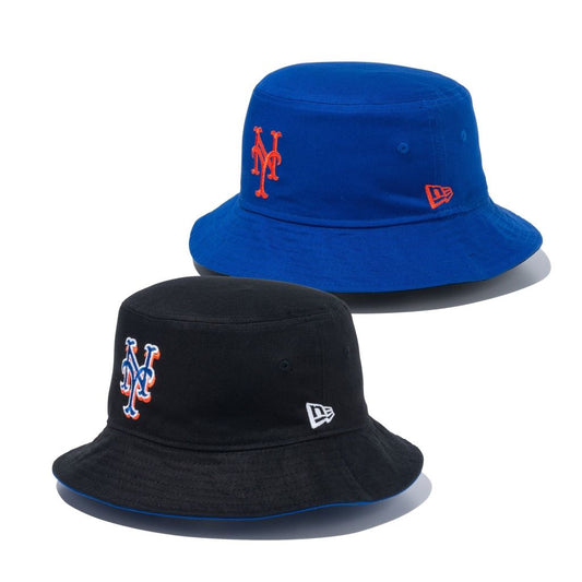 NEW ERA バケット01 リバーシブル MLB Reversible Hat ニューヨーク・メッツ ブラック/ライトロイヤル