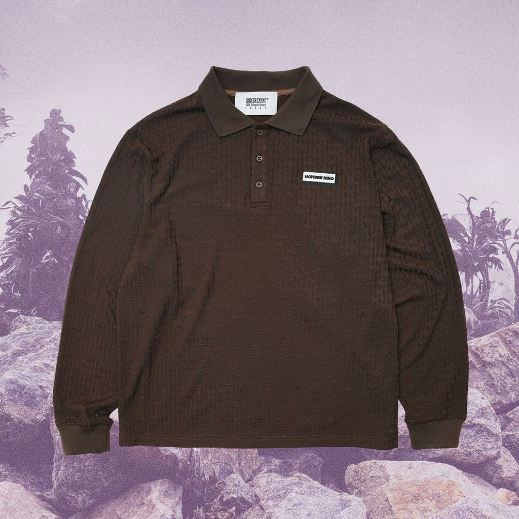 HOMBRE NINO JACQUARD L/S POLO