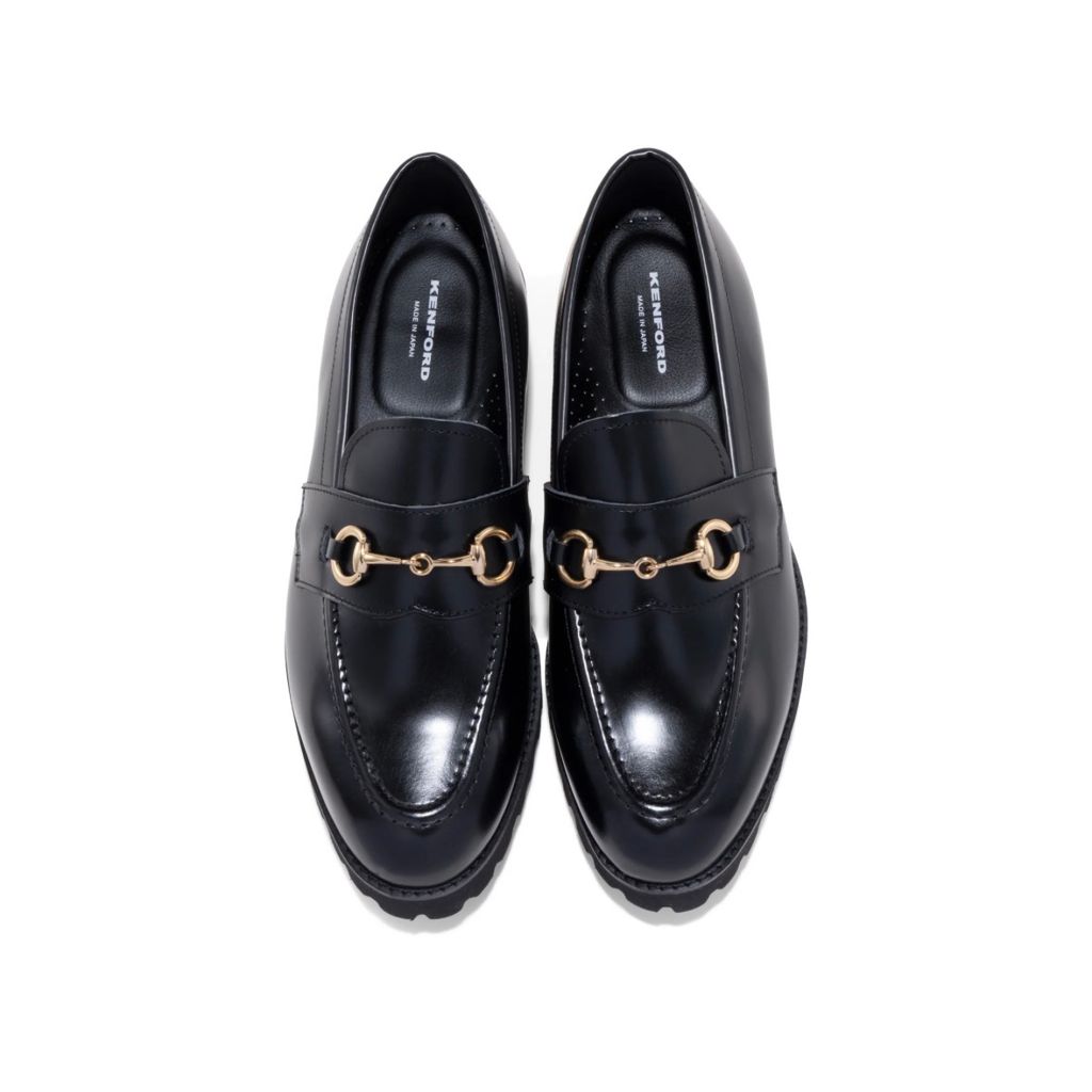 KENFORD MENS TANK SOLE BIT LOAFERS / BLACK