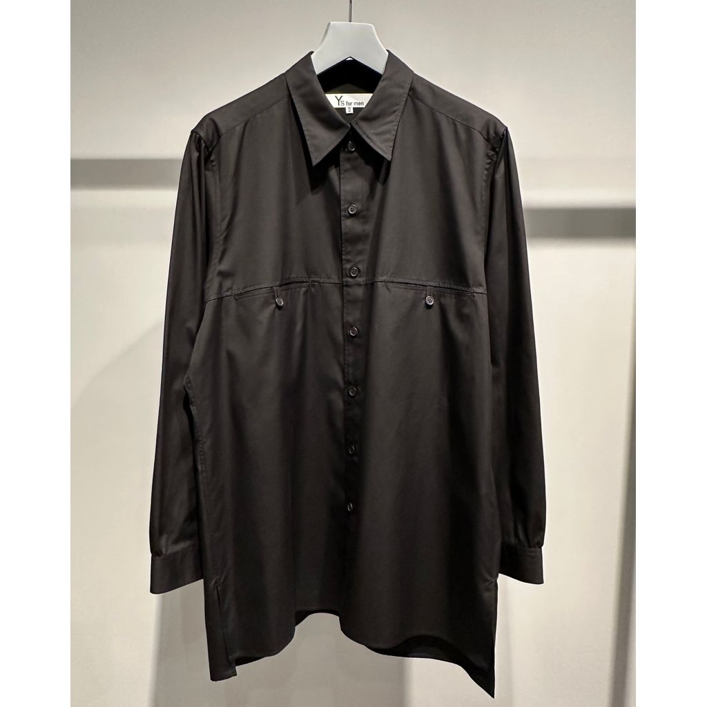 Y's for men 100/2 BROAD SHIRT WITH PANEL POCKET