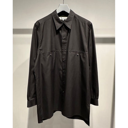 Y's for men 100/2 BROAD SHIRT WITH PANEL POCKET
