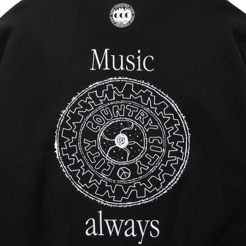 CITY COUNTRY CITY EMBROIDERED LOGO HAFE ZIP SWEATSHIRTS