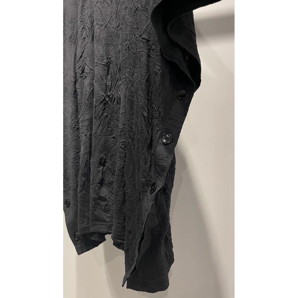 Ground Y CATCH WASHER BIG T WITH SIDE BUTTONS T-SHIRT