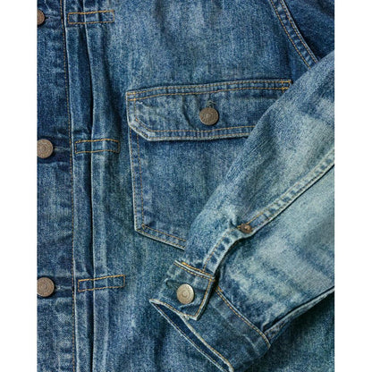 ANACHRONORM  AGING DOUBLE POCKET DENIM JACKET INDIGO