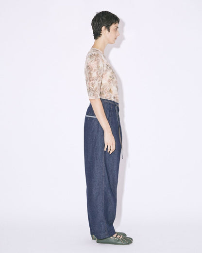 beautiful people left hand twill tuck denim pants