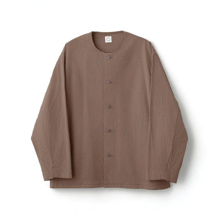 ORCIVAL OR-B0495 Twill Dump Collarless Shirt 26AW