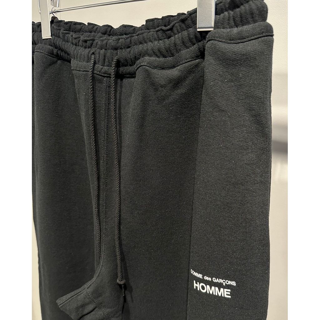 COMME des GARCONS HOMME CdG HOMME LOGO SWEAT PANTS（BLACK）