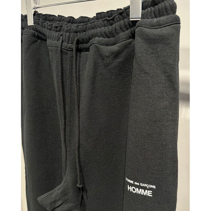 COMME des GARCONS HOMME CdG HOMME LOGO SWEAT PANTS（BLACK）