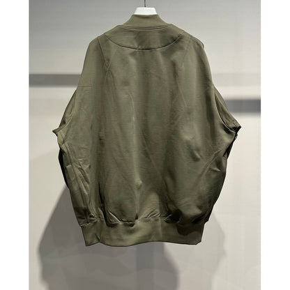 COMME des GARCONS HOMME MA-1 STYLE COTTON NYLON CARDIGAN（KAHKI）