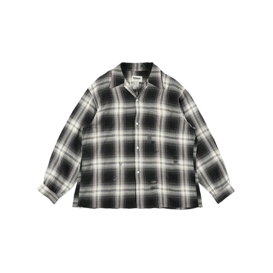 BOW WOW REMADE RAYON PLAID SHIRT AGED