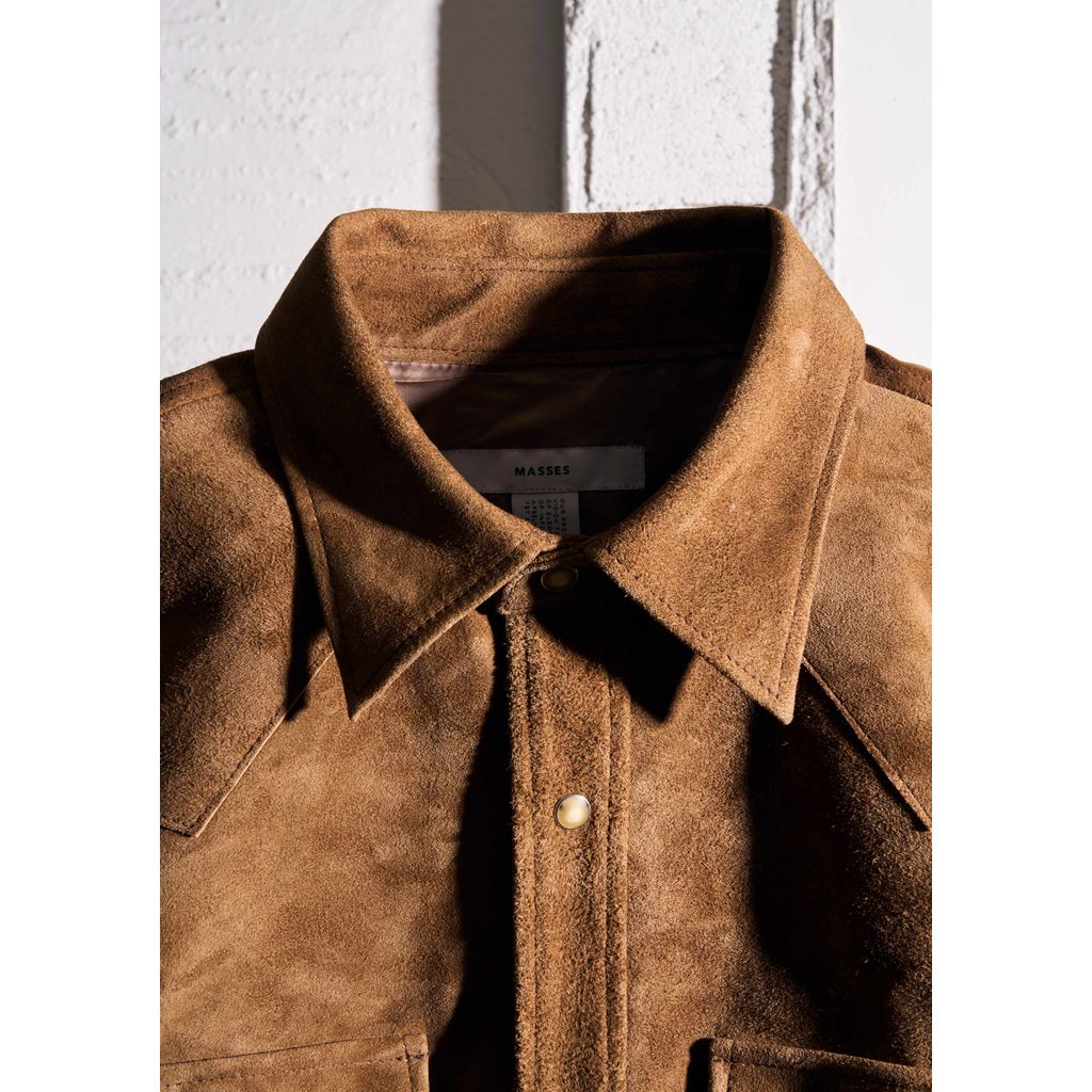 MASSES HORSE LEATHER SHIRT SUEDE