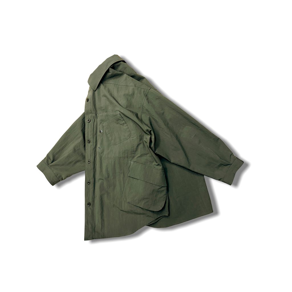Poliquant THE IN-OUTSIDE POCKETS OVERSIZED CPO SHIRT JACKET