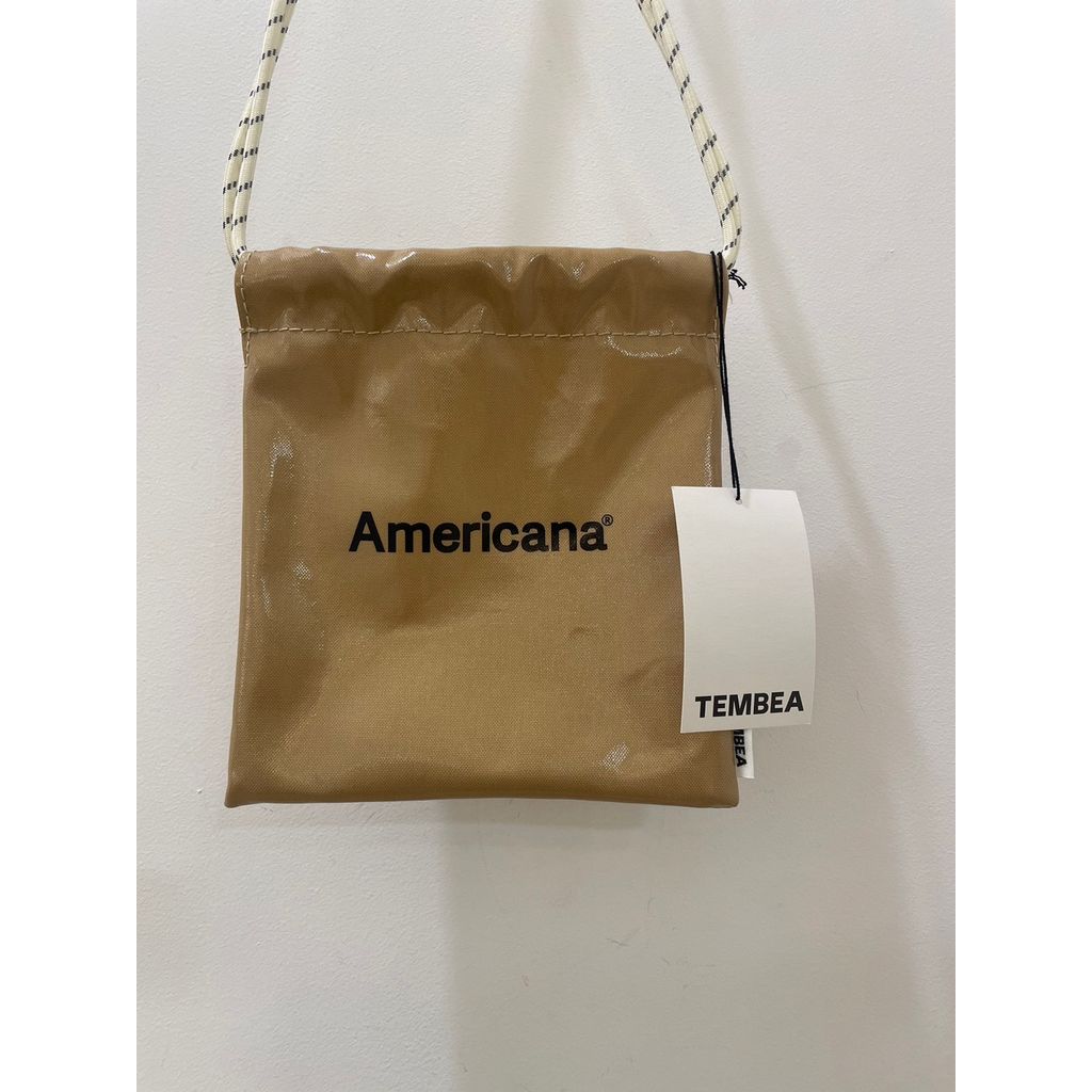 Americana TEMBEA PVCコーティング 巾着バッグ