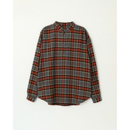 AMBERGLEAM Fabric Henley Blouse