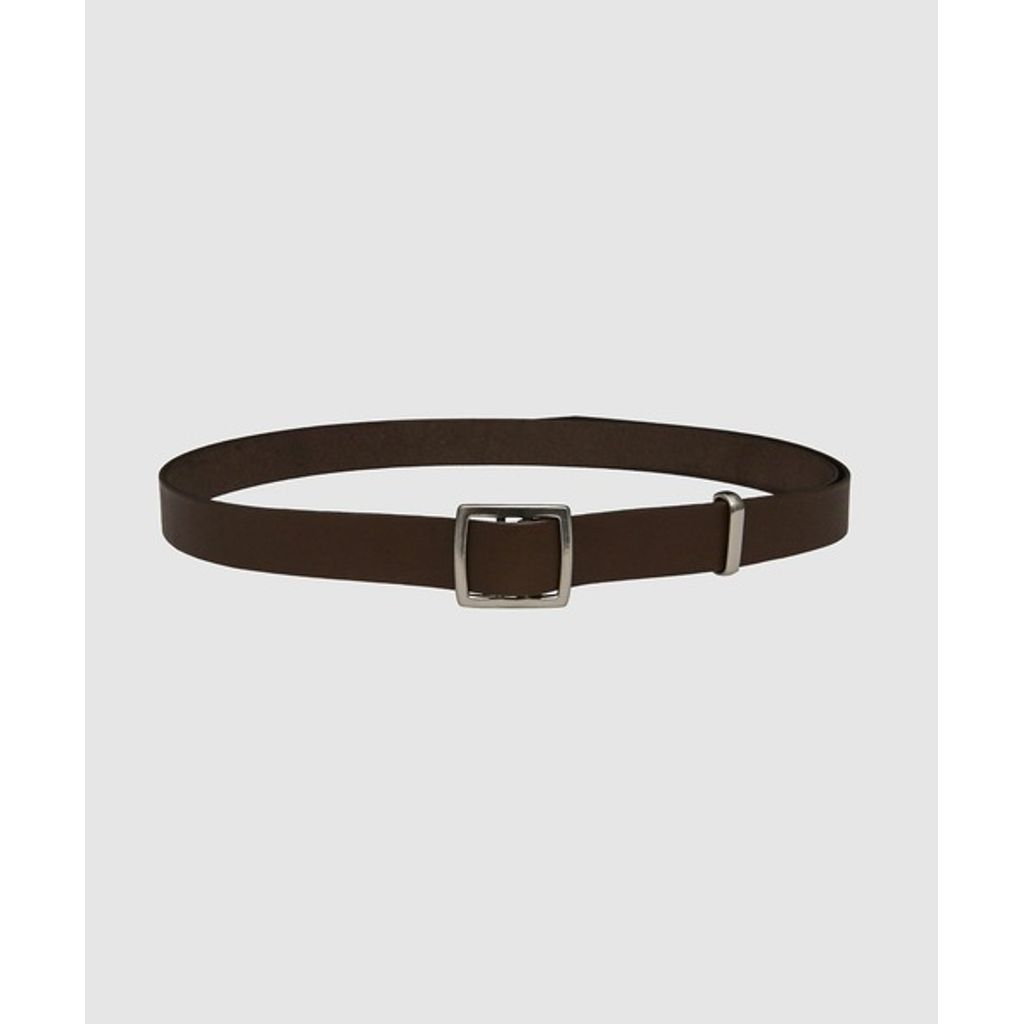 COMME des GARCONS HOMME STEER OIL SMOOTH HOLELESS BELT〈30mm〉（BROWN）