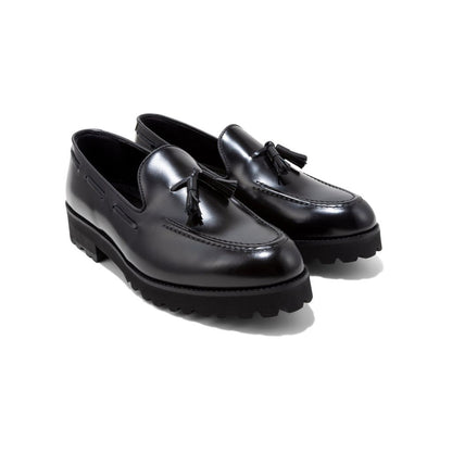 KENFORD MENS TANK SOLE TASSEL LOAFERS / BLACK