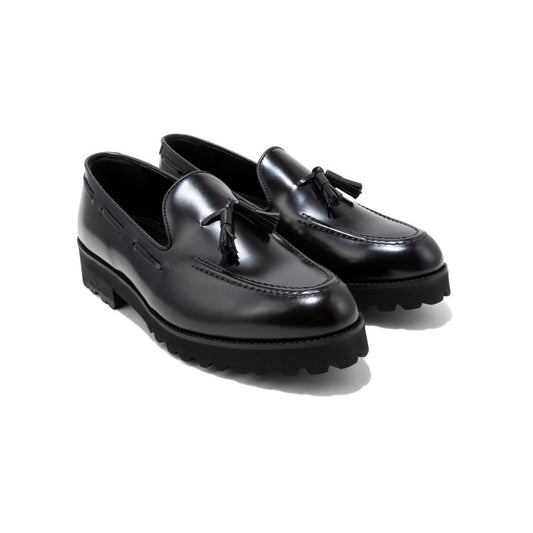 KENFORD MENS TANK SOLE TASSEL LOAFERS / BLACK