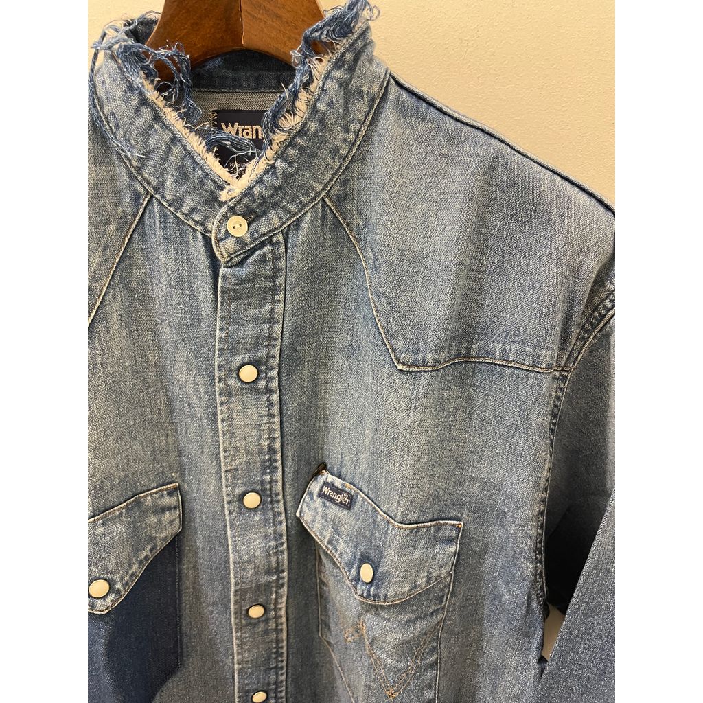 Wrangler Cut Off Remake Denim Shirts