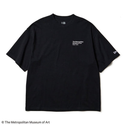 NEW ERA  半袖 オーバーサイズド コットン Tシャツ The Met ブラ ック