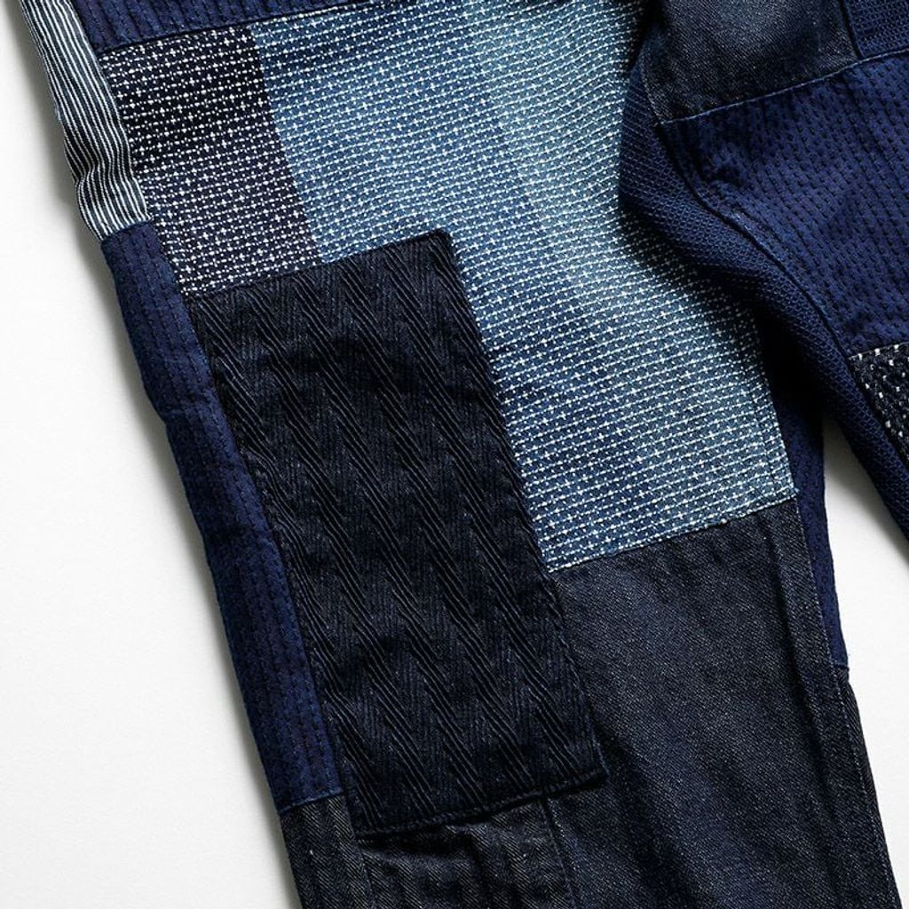 FDMTL PATCHWORK PANTS RINSE